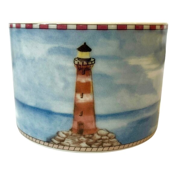SET 4) VTG Lighthouse Ocean Nautical Mugs/ Cups -American Atelier Signals 5100 - Picture 10 of 15